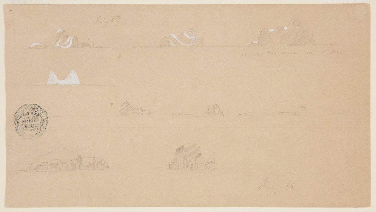Icebergs Flutuantes de Frederic Edwin Church