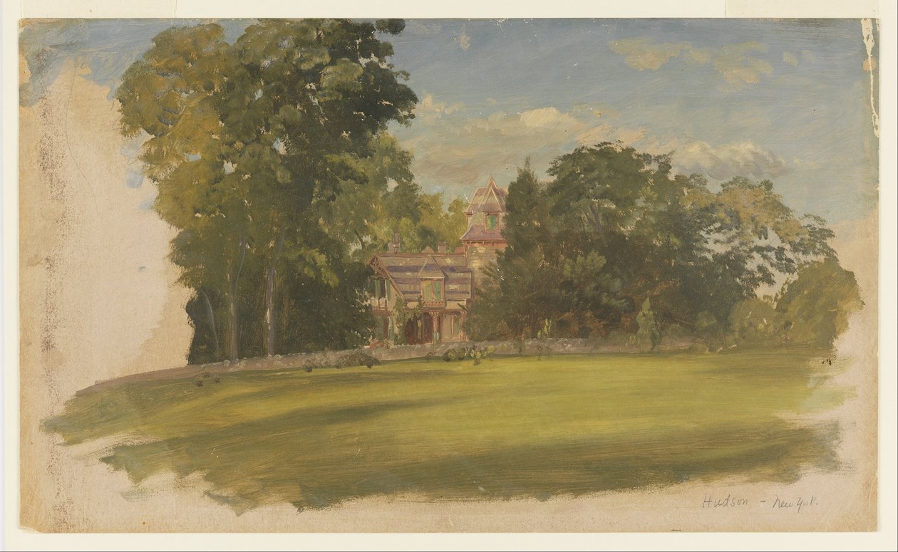 Casa em Hudson, Nova Iorque de Frederic Edwin Church