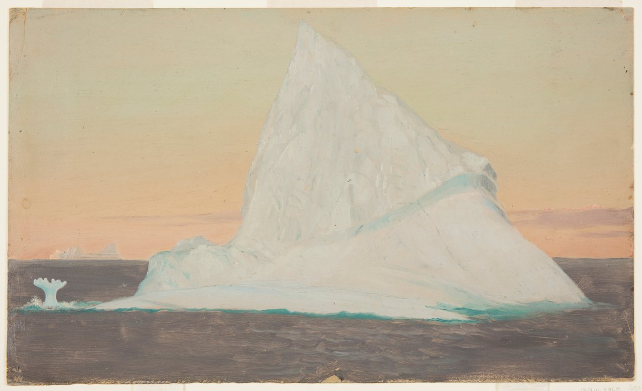 Iceberg e flor de gelo de Frederic Edwin Church