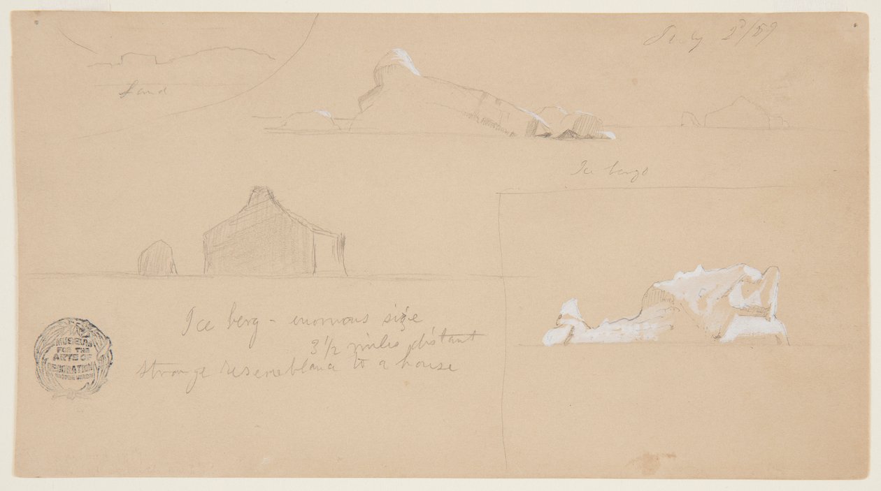 Iceberg com estranha semelhança com uma casa de Frederic Edwin Church