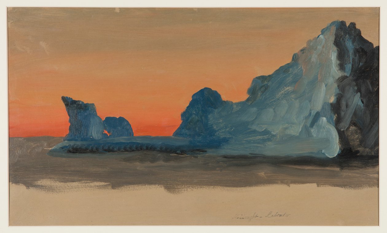 Icebergs à meia-noite, Labrador de Frederic Edwin Church