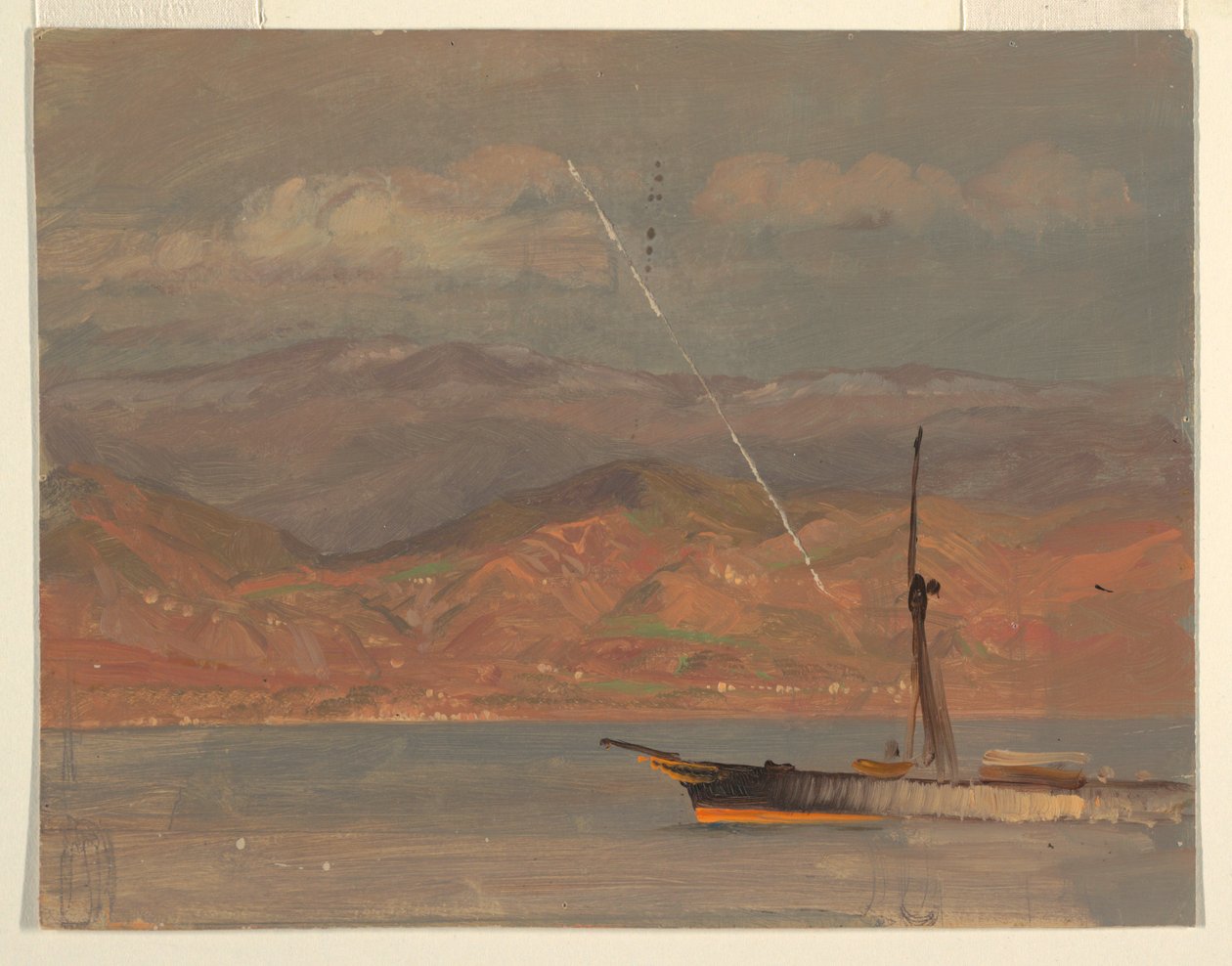 Costa italiana, ao largo do Estreito de Messina de Frederic Edwin Church