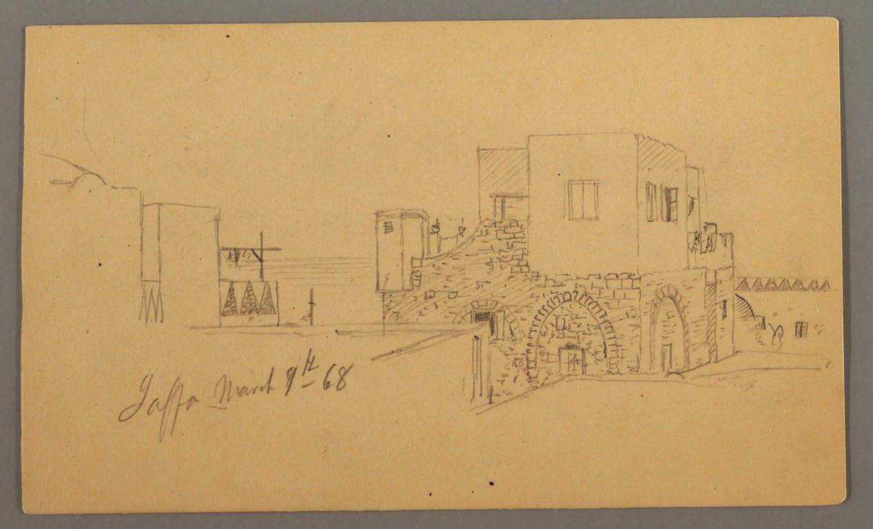 Jaffa Street Corner, Palestina [Tel Aviv, Israel] de Frederic Edwin Church
