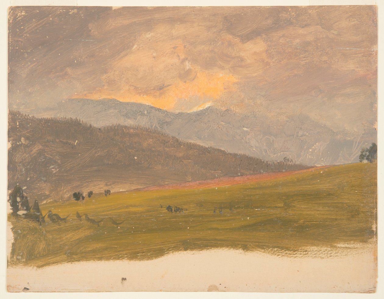 Paisagem, Vale do Hudson de Frederic Edwin Church