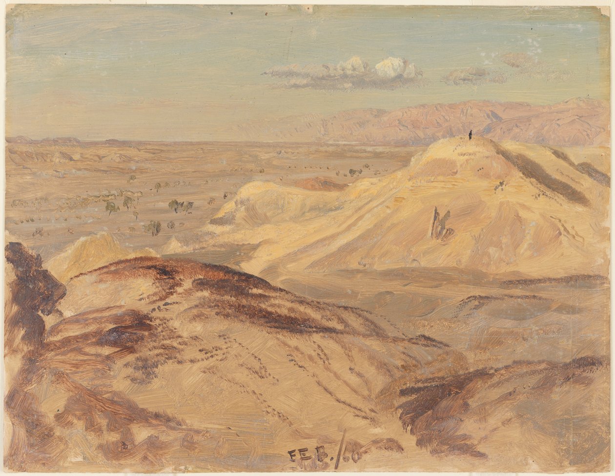 Paisagem perto de Petra de Frederic Edwin Church