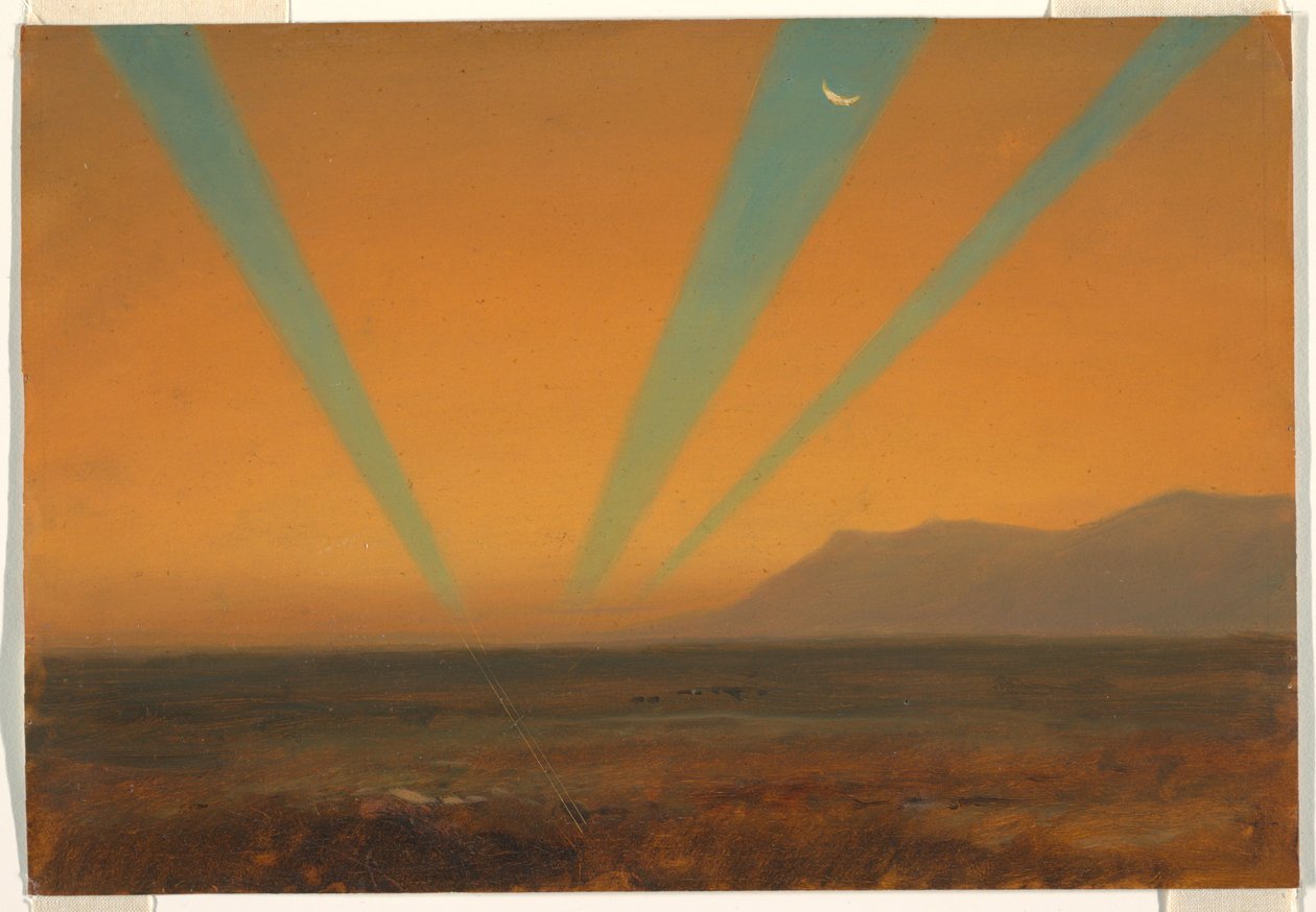 Paisagem com pôr do sol de Frederic Edwin Church