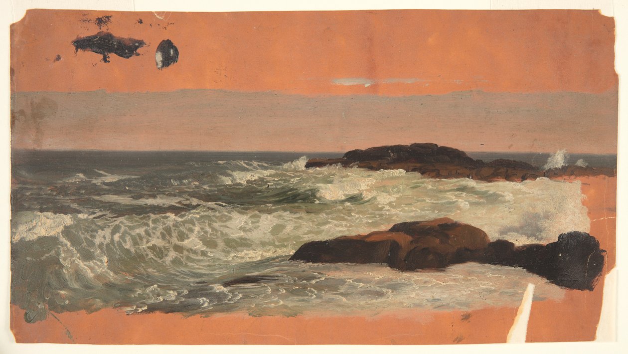Costa do Maine, surf de Frederic Edwin Church