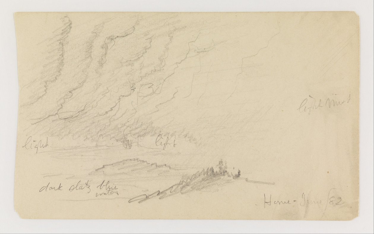Névoa sobre o rio e as colinas de Frederic Edwin Church