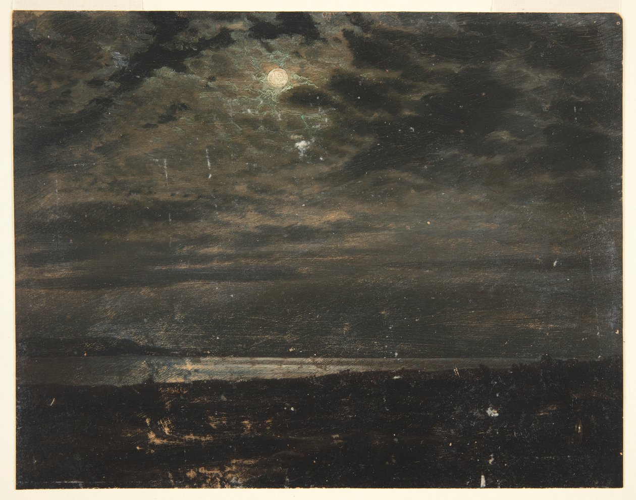 Costa enluarada (possivelmente Maine) de Frederic Edwin Church
