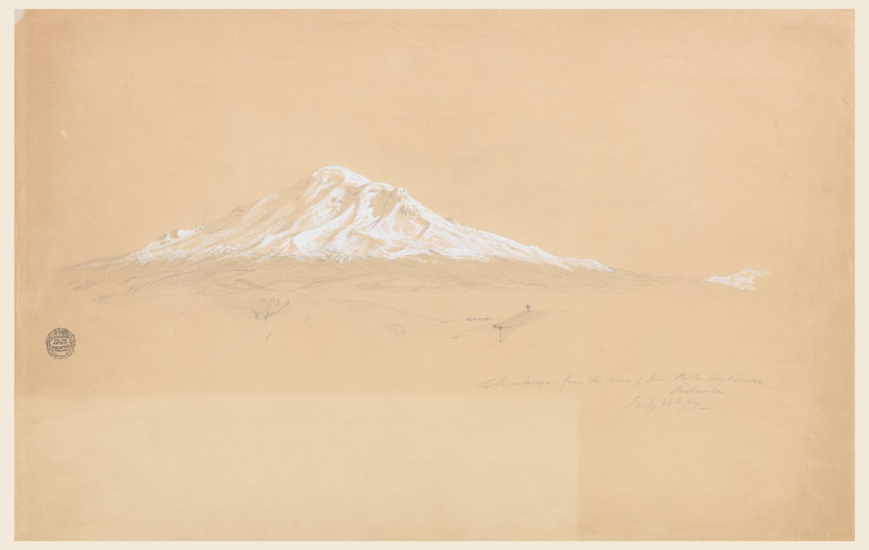 Monte Chimborazo da Casa do Sênior Pablo Bustamante, Riobamba, Equador de Frederic Edwin Church