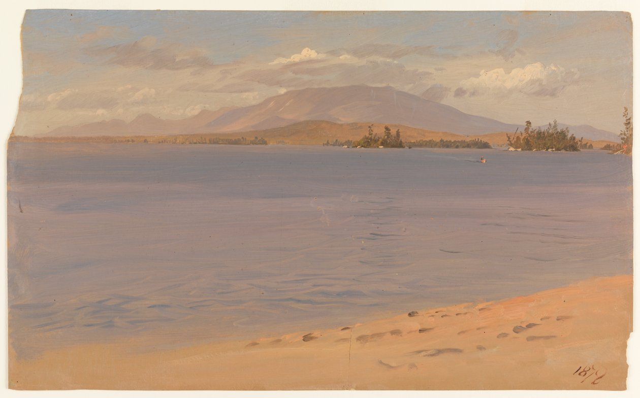 Monte Katahdin a partir do Lago Millinocket de Frederic Edwin Church