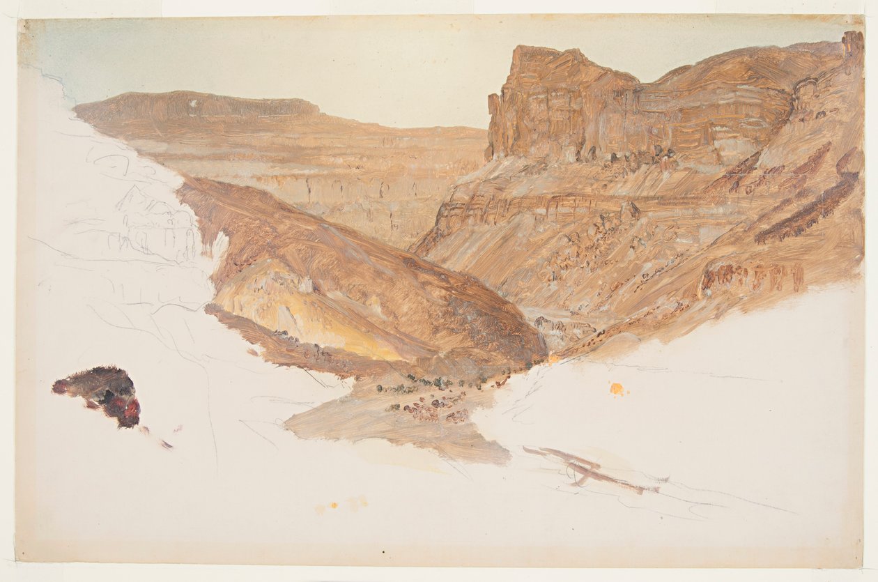 Córrego da Montanha, Vale do Iêmen, Palestina de Frederic Edwin Church