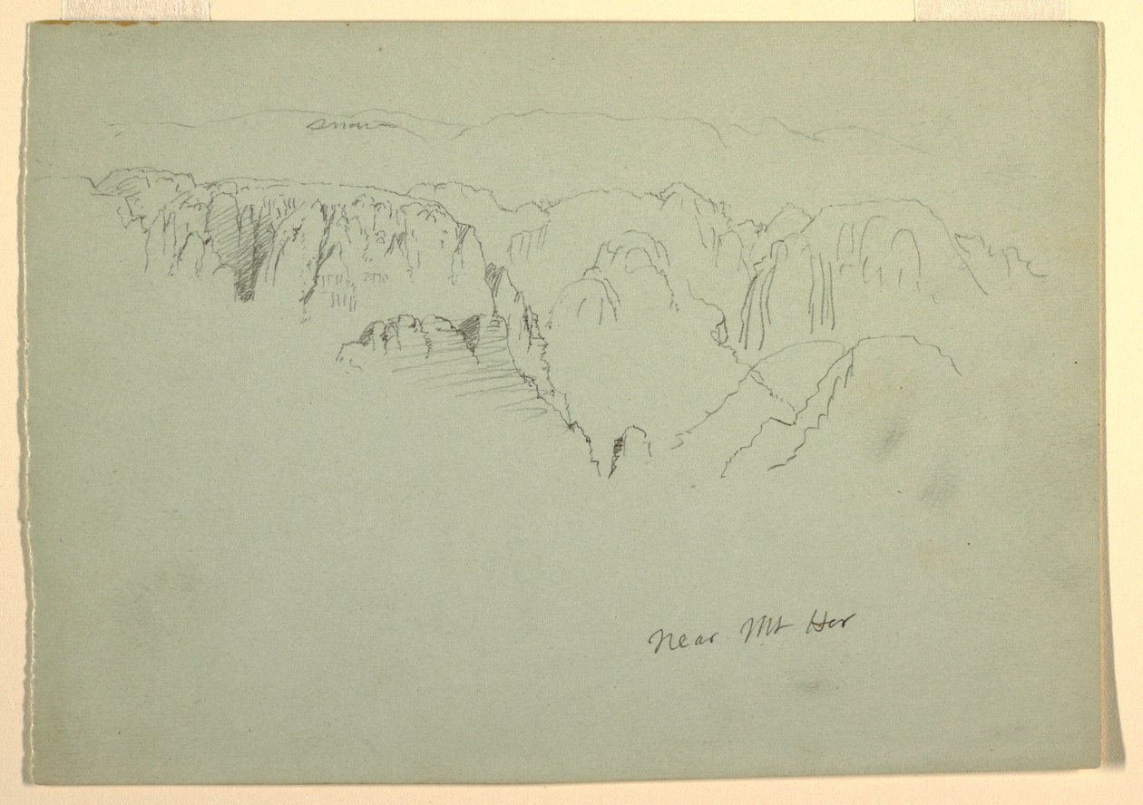 Mountain, Wady el-Arabah, 23 de fevereiro de 1868 de Frederic Edwin Church
