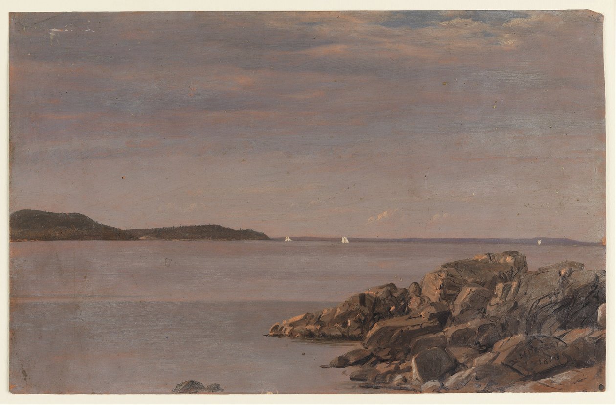 Ilha do Monte Deserto, Costa do Maine de Frederic Edwin Church