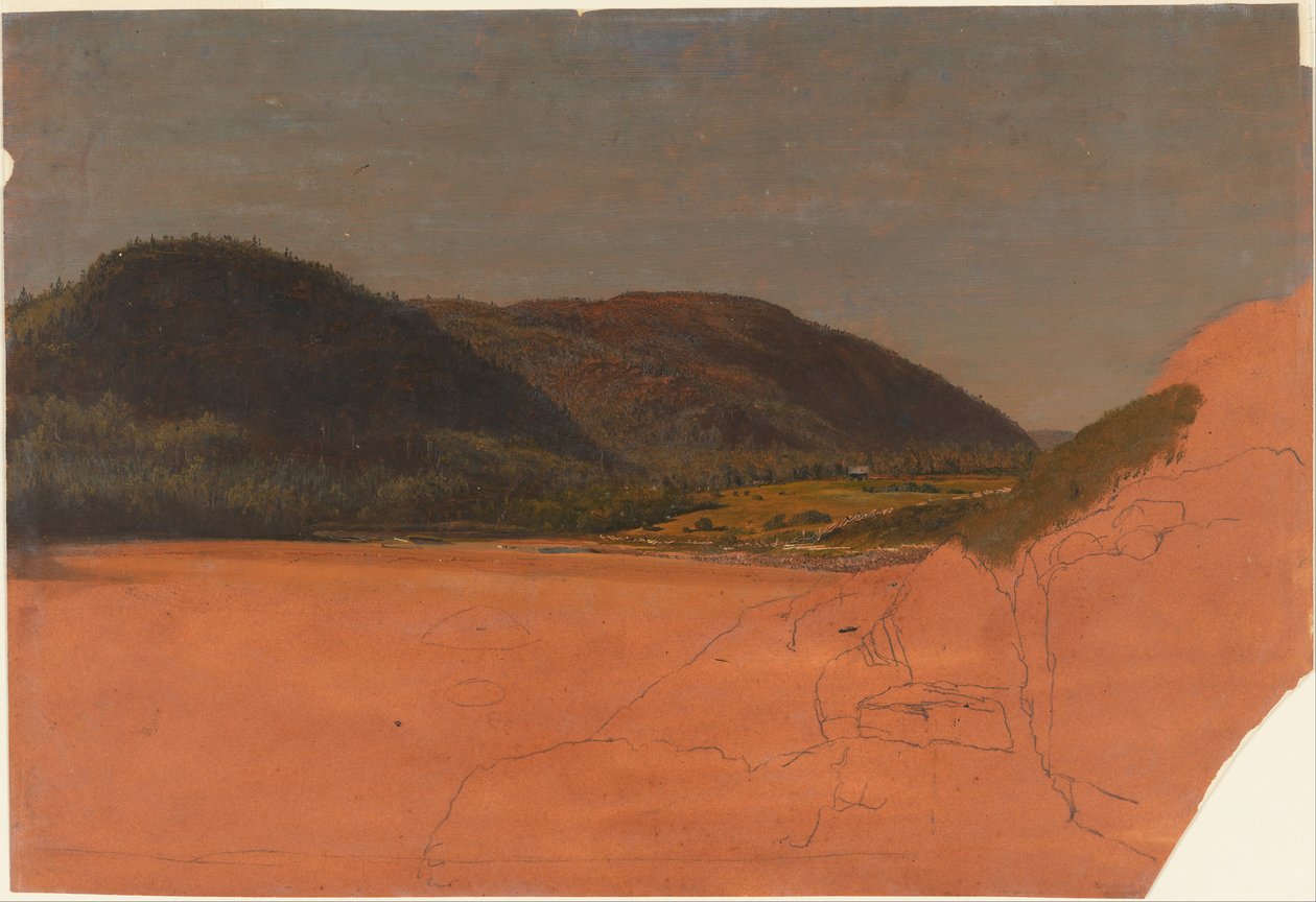 Mt. Ilha Deserta , paisagem de Frederic Edwin Church
