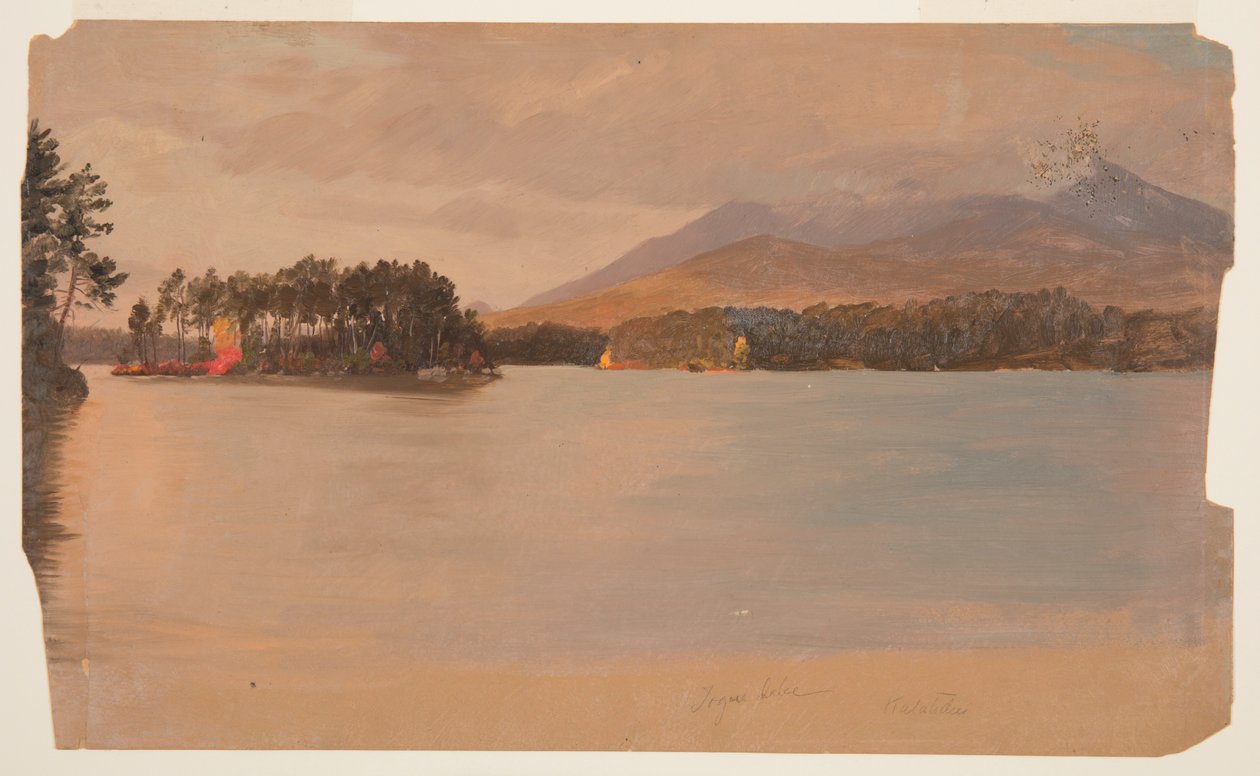 Monte Katahdin de Togue Pond de Frederic Edwin Church