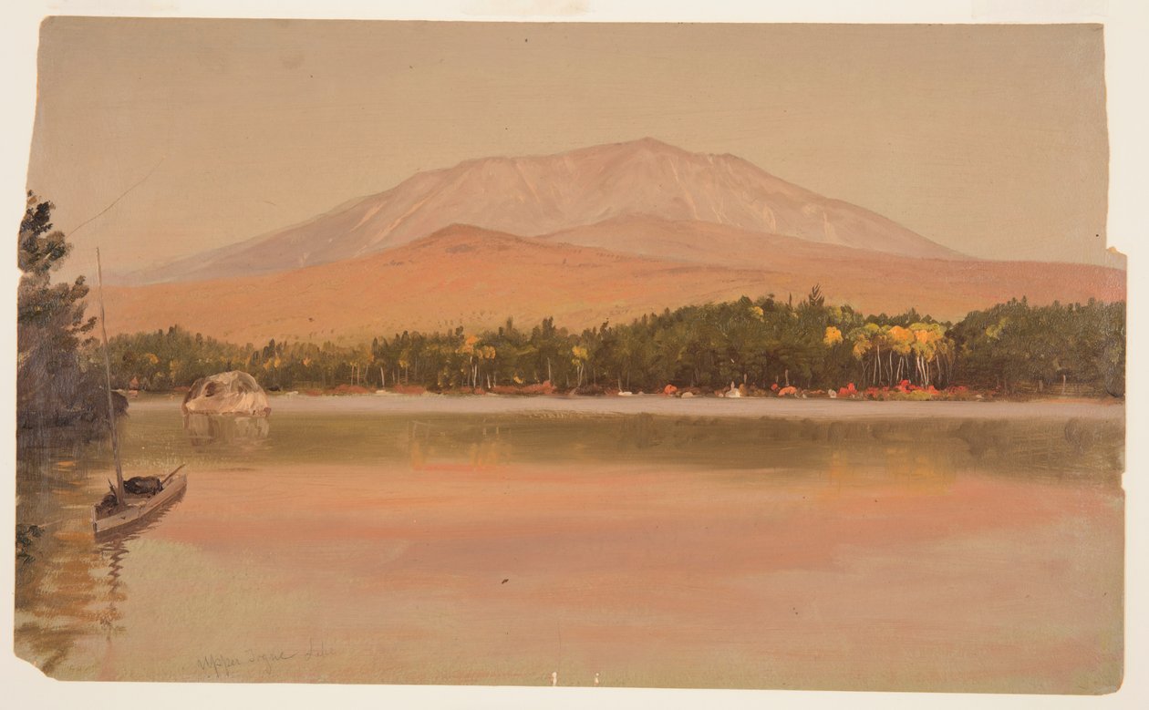 Monte Katahdin de Togue Pond de Frederic Edwin Church