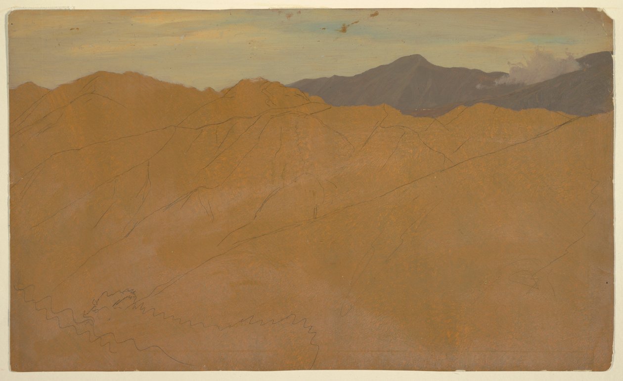 Palmeiras e telhados, Equador de Frederic Edwin Church