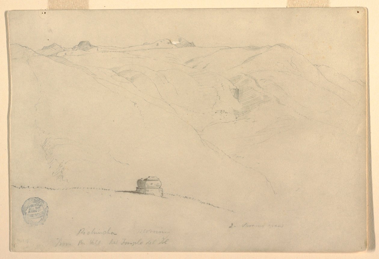 Pichincha, Manhã, do Templo do Sol, Quito, Equador, junho de 1857 de Frederic Edwin Church