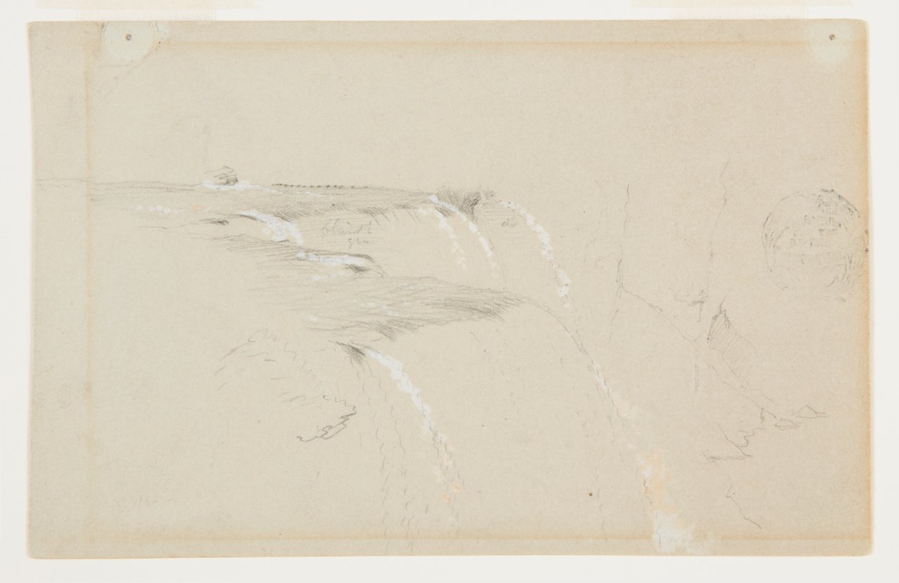 Borda das Cataratas Americanas, Rio Niagara de Frederic Edwin Church