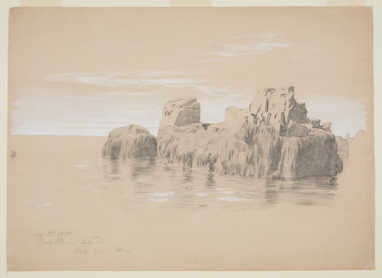 Rocks at the Coast, Grand Manan Island, Canadá de Frederic Edwin Church