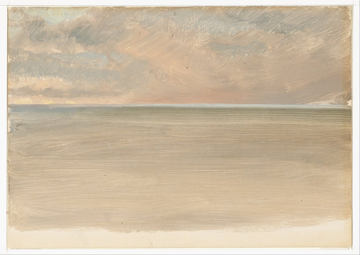 Paisagem marítima com a calota polar à distância de Frederic Edwin Church