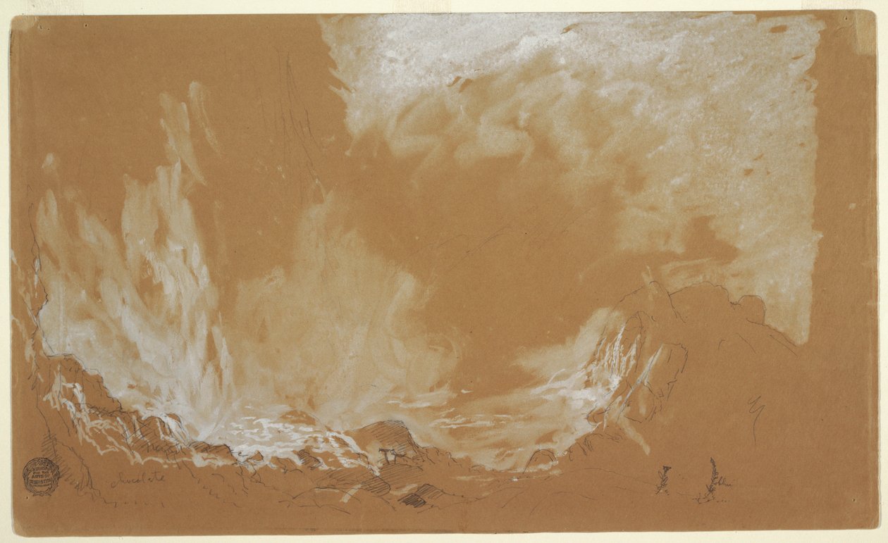Pulverizar das Cataratas, Niágara de Frederic Edwin Church