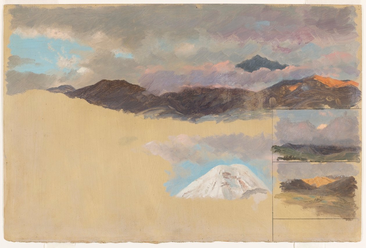 Estudos do Monte Chimborazo, Equador de Frederic Edwin Church