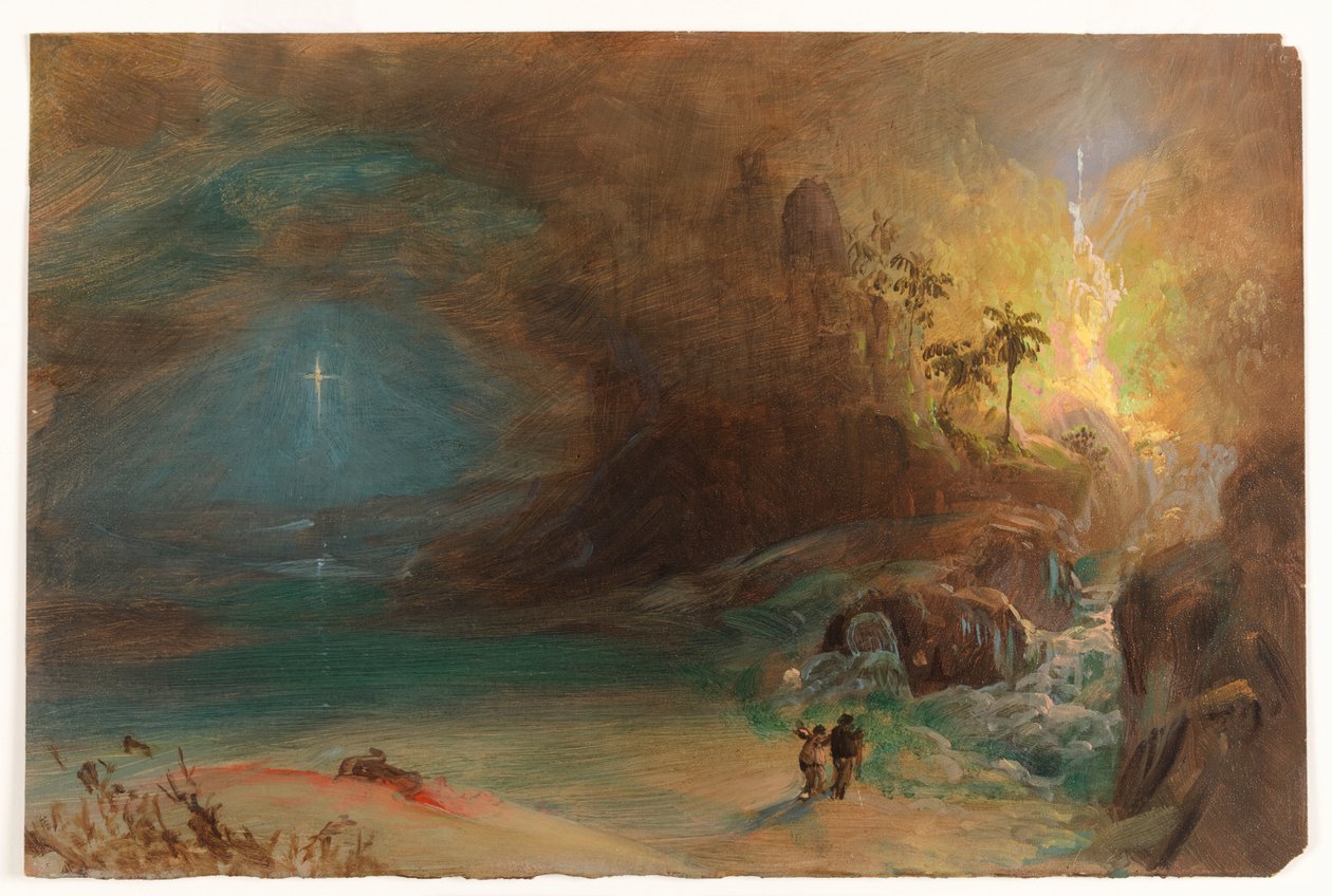 Estudo para "Apoteose para Thomas Cole" de Frederic Edwin Church