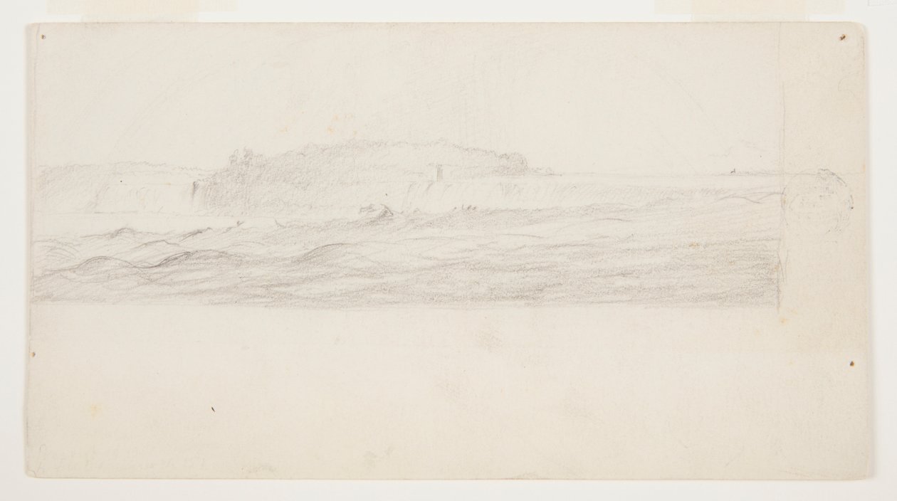 Estudo para uma pintura das Cataratas do Niágara de Frederic Edwin Church