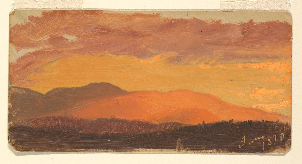 Pôr do sol, Vale do Hudson de Frederic Edwin Church