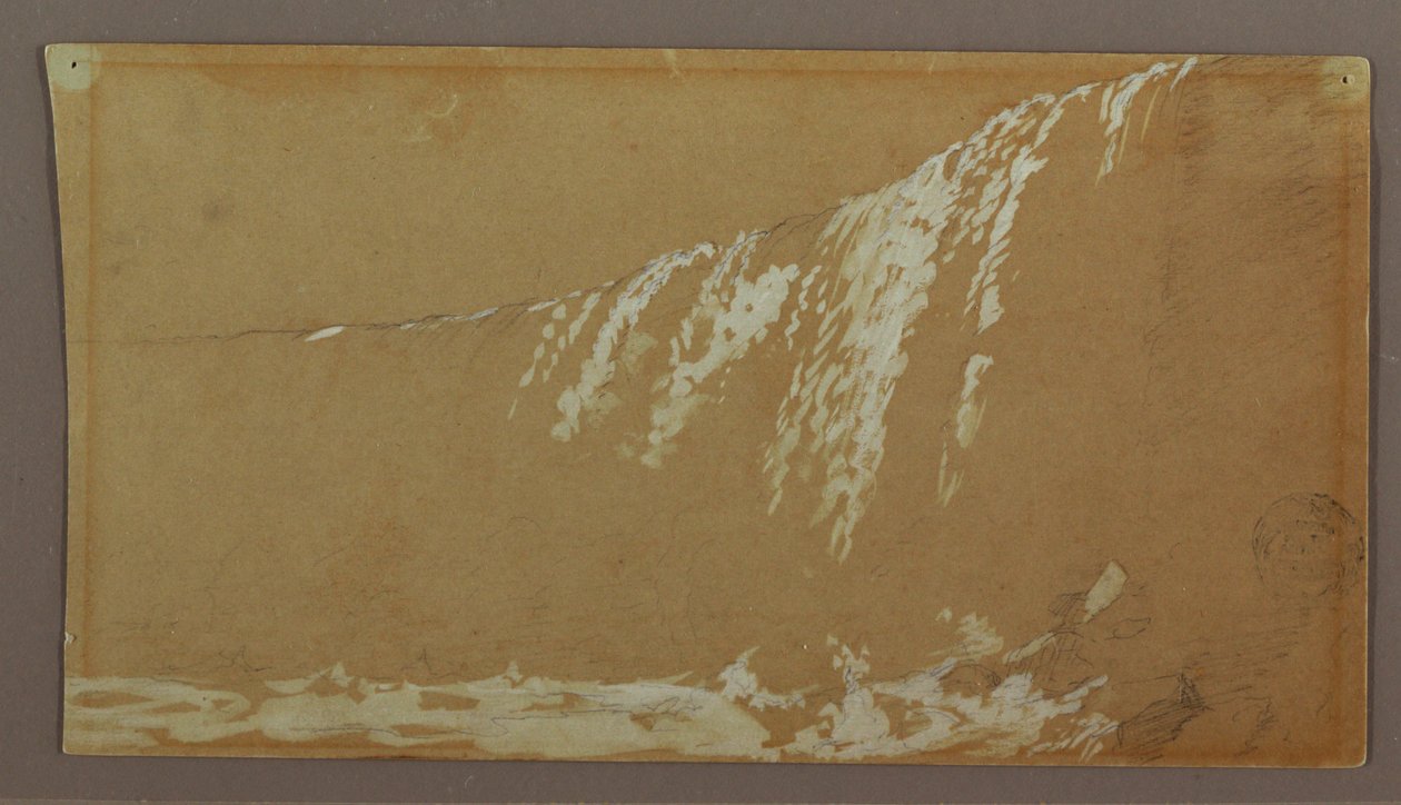 As Cataratas Canadenses e a Ilha Goat no Rio Niágara de Frederic Edwin Church