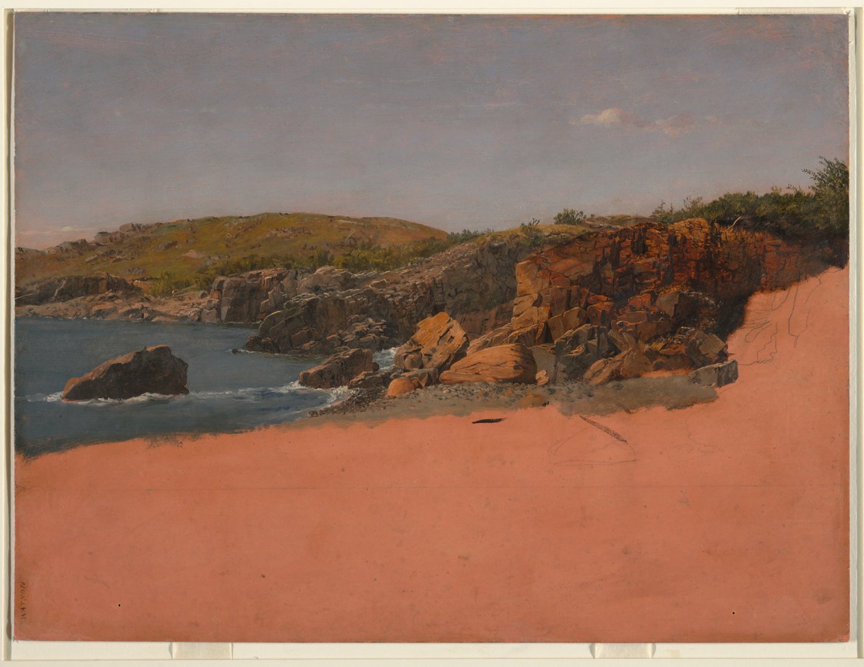 A costa em Mount Desert de Frederic Edwin Church