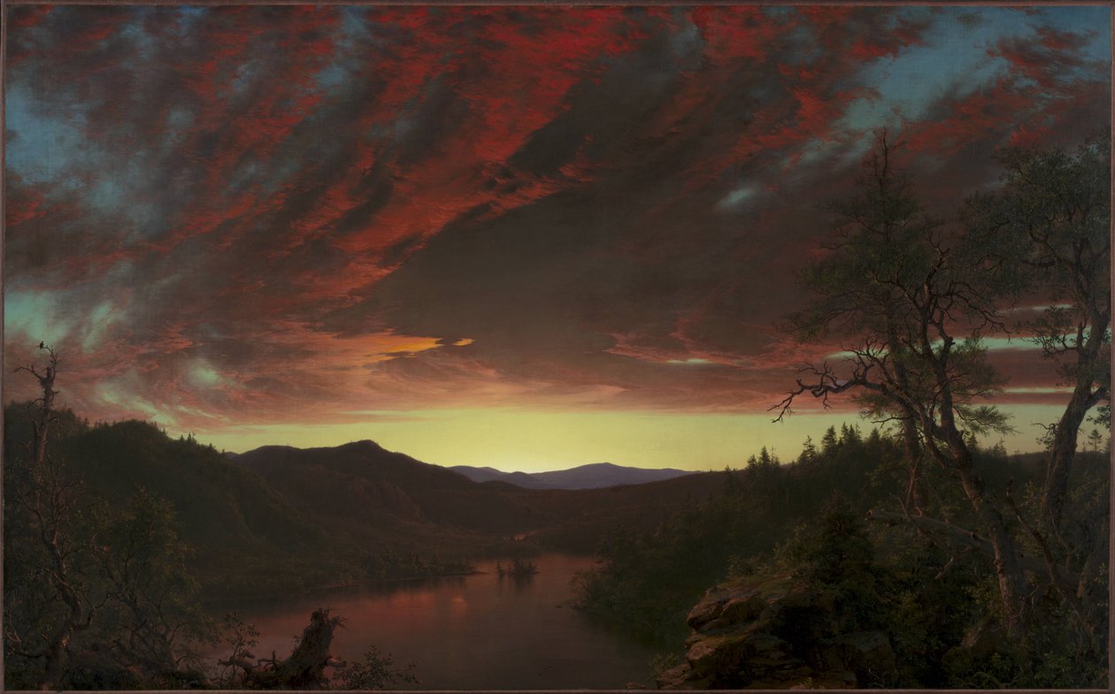 Crepúsculo no deserto de Frederic Edwin Church