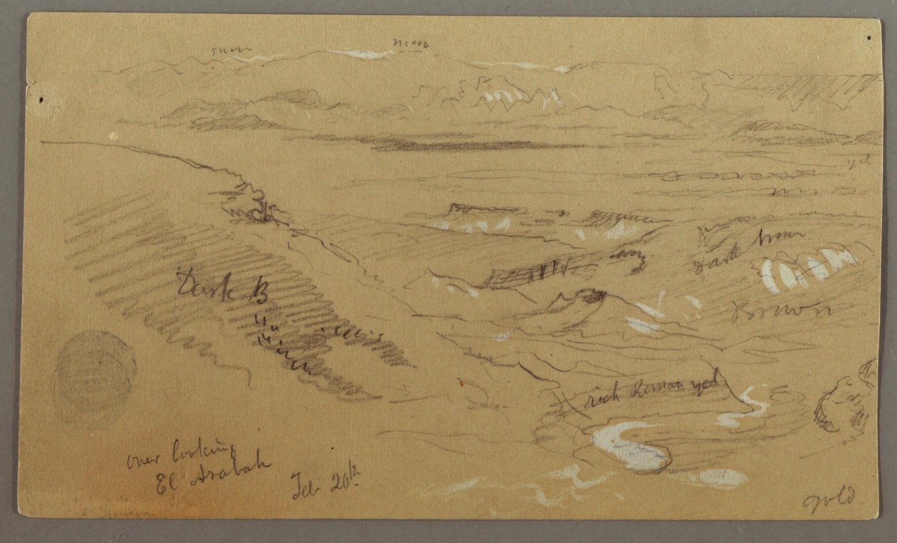 Vista de Wady el-Arabah de Frederic Edwin Church