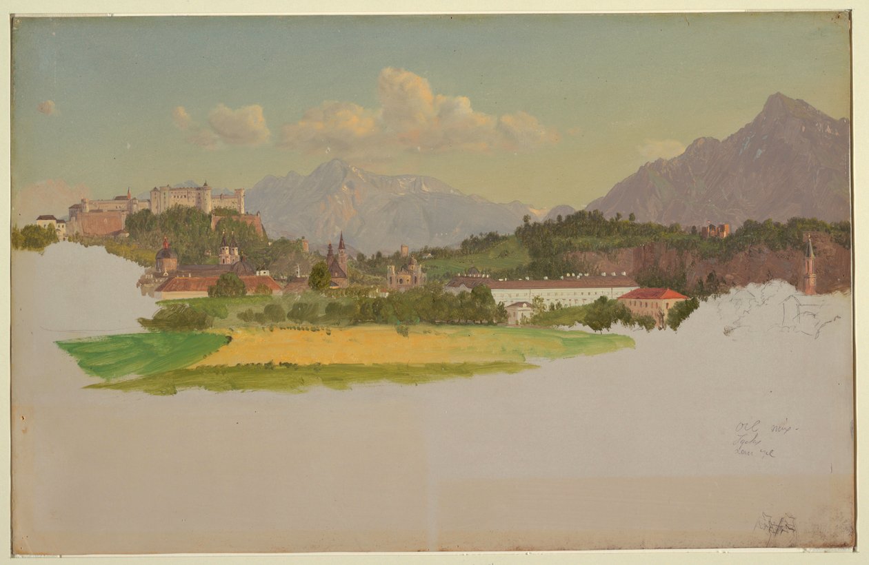 Vista de Salzburgo de Frederic Edwin Church