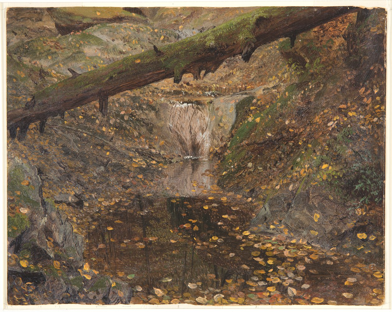 Woodland Stream, possivelmente Mt. Desert, Maine de Frederic Edwin Church