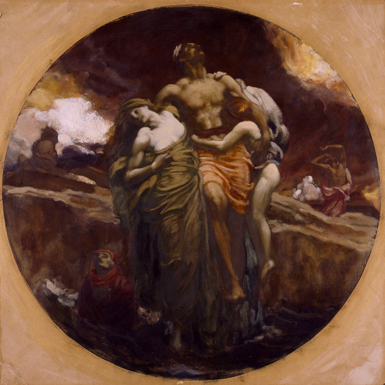 E o mar entregou os mortos que nele se encontravam de Frederic Leighton