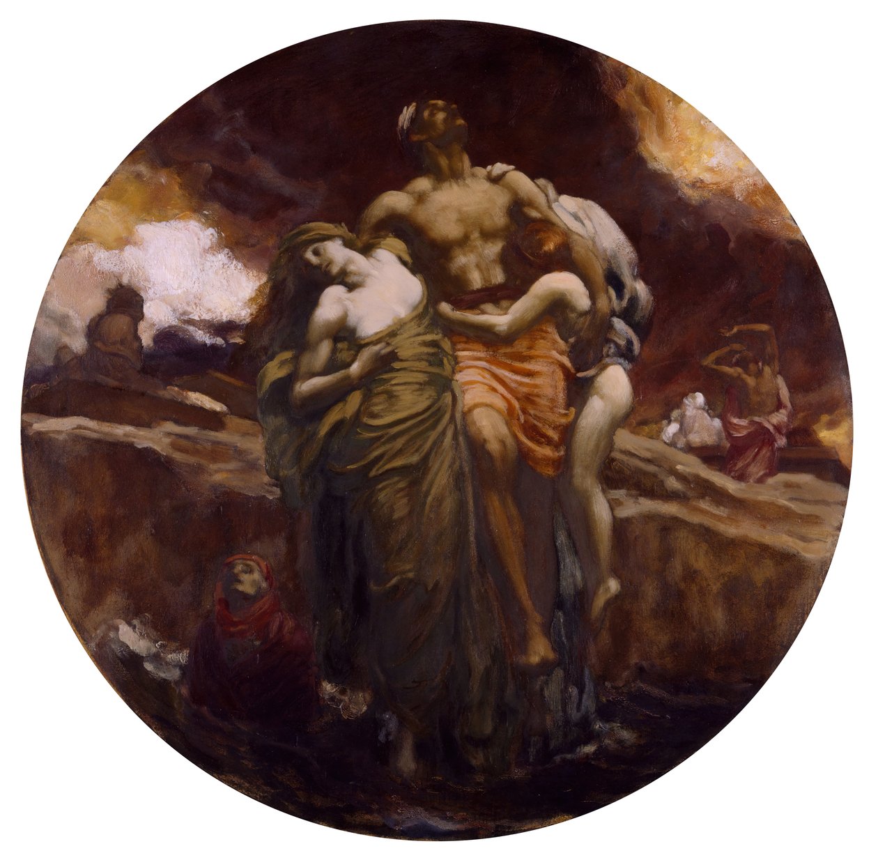E o mar entregou os mortos que estavam nele, 1891-92. de Frederic Leighton