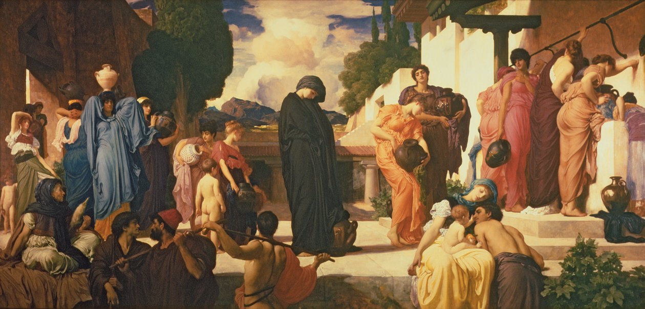 Andrómaca cativa, c.1888 (óleo sobre tela) (ver 226710 & 250633) de Frederic Leighton