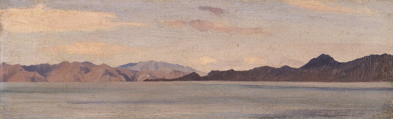 Costa da Ásia Menor vista de Rodes de Frederic Leighton