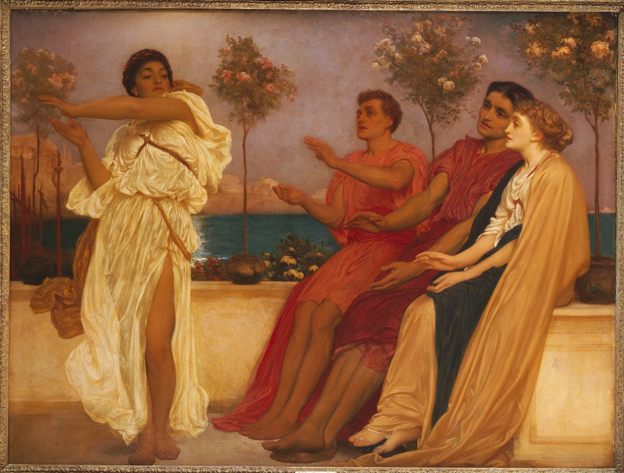 Menina grega dançando de Frederic Leighton
