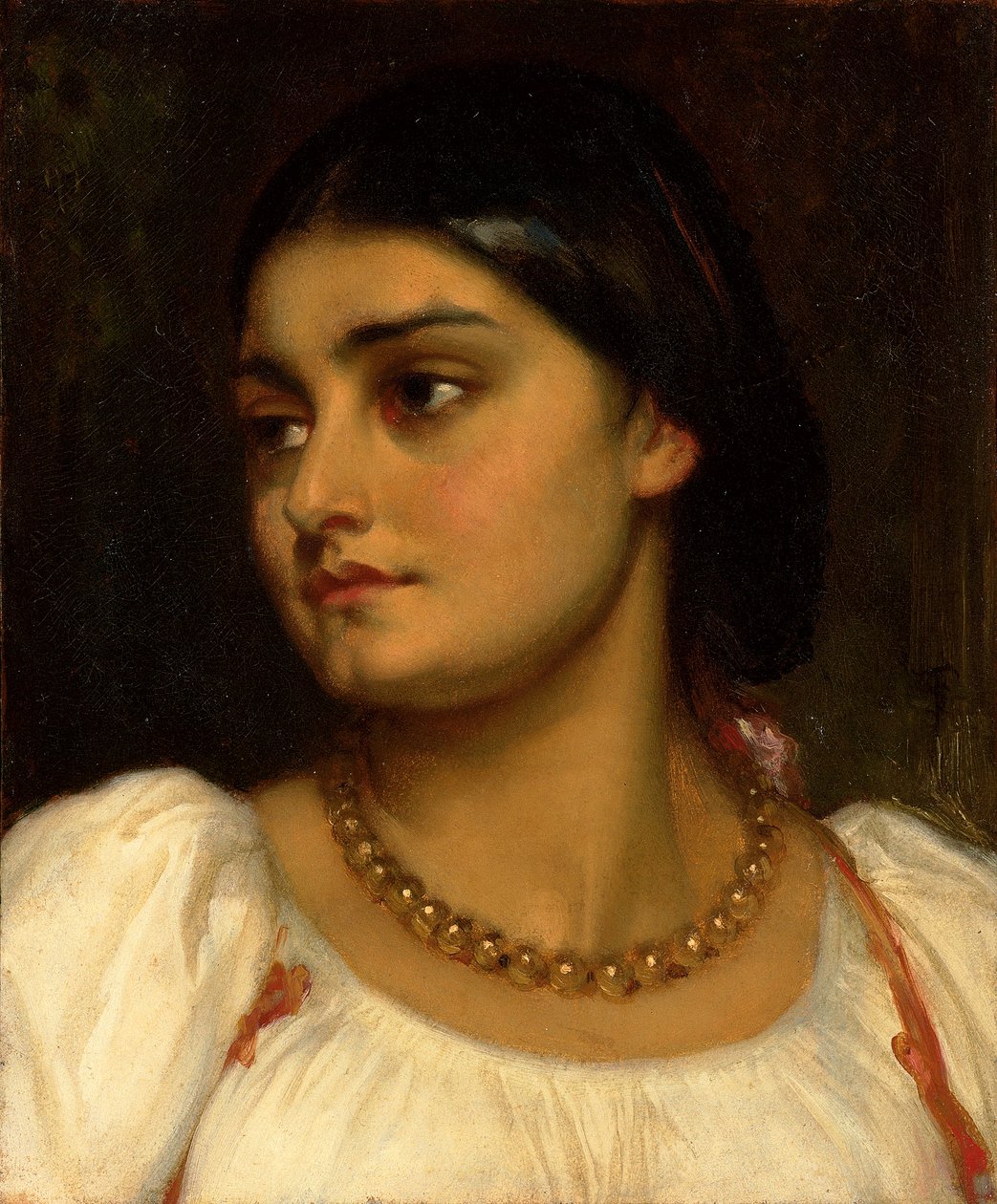 Cabeça de um modelo romano, de Frederic Leighton