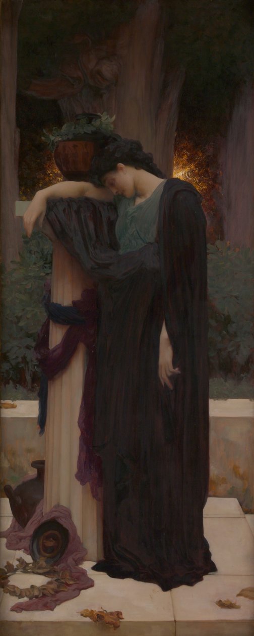 Lágrimas, c.1894-95 (óleo sobre tela) de Frederic Leighton