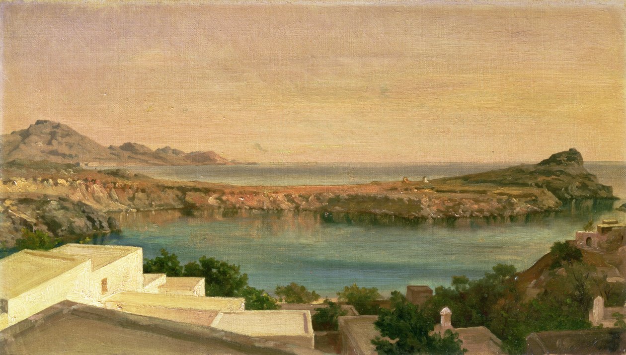 Lindos, Rhodes, c.1867 (óleo sobre tela) de Frederic Leighton