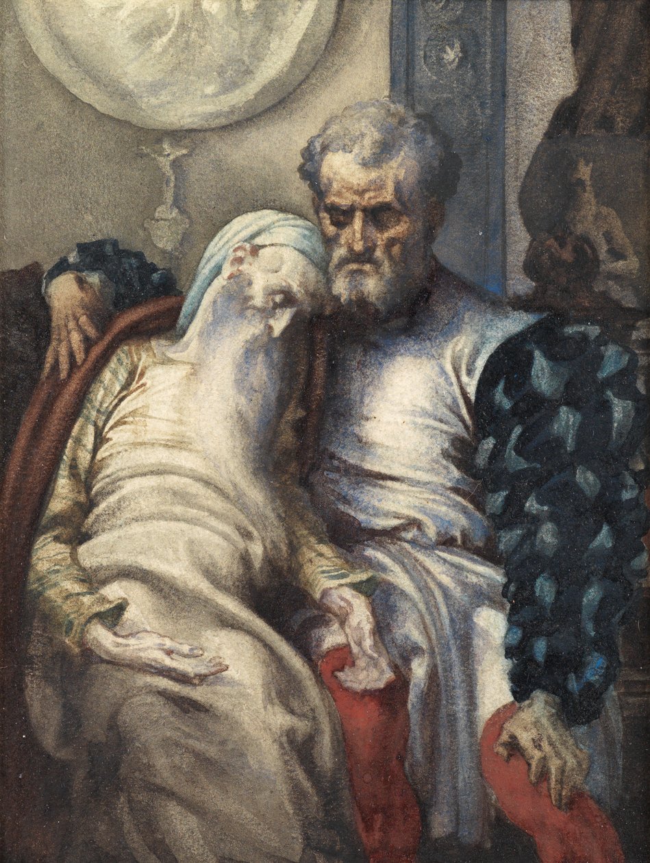 Michael Angelo Enfermagem do seu Servo Moribundo de Frederic Leighton