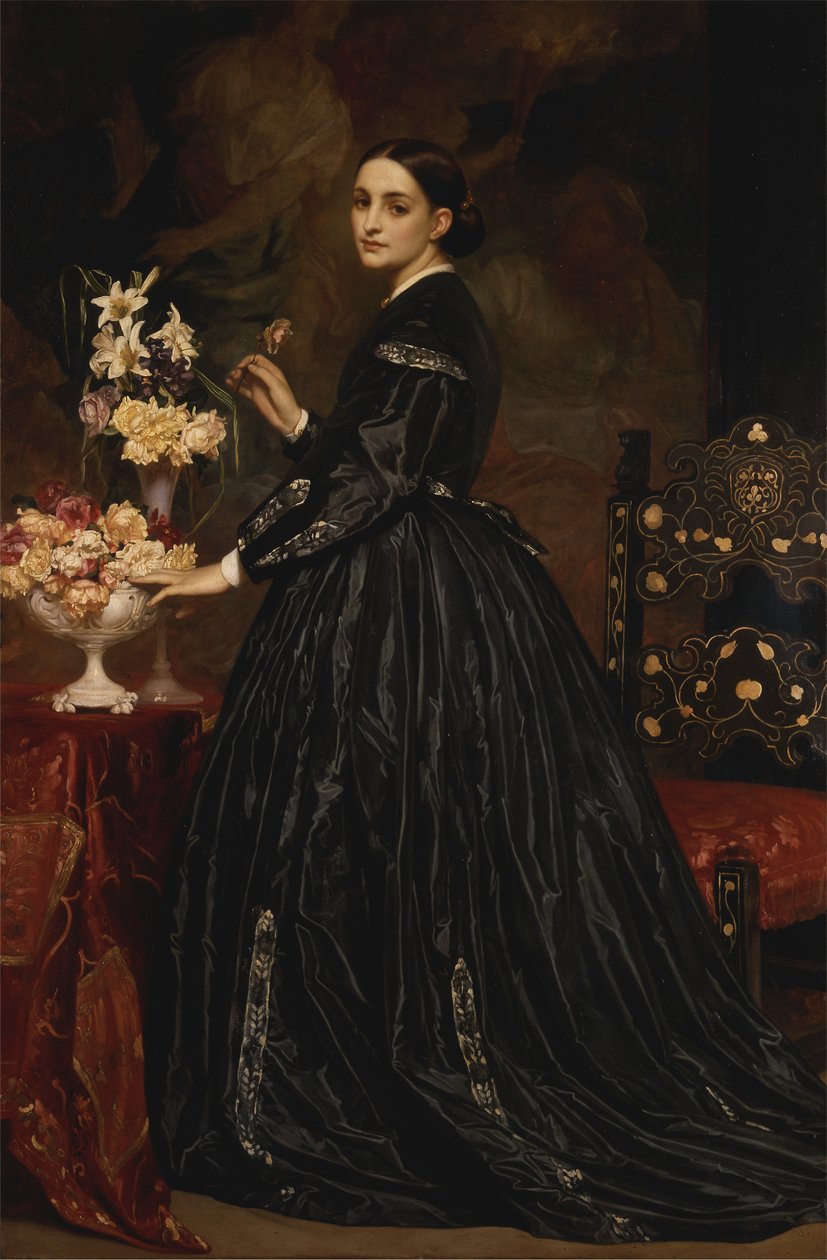 Sra. James Guthrie [1866, Royal Academy of Arts, Londres, catálogo da exposição] de Frederic Leighton