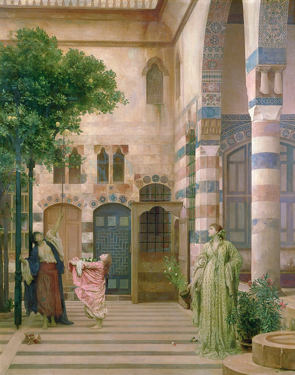 Damasco antigo, bairro judeu ou limões de recolhimento, c.1873-74 de Frederic Leighton