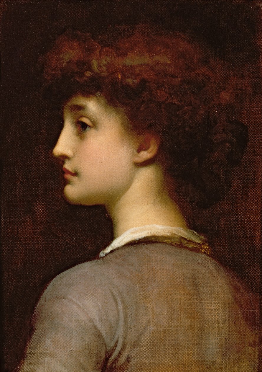 Retrato de uma jovem garota de Frederic Leighton