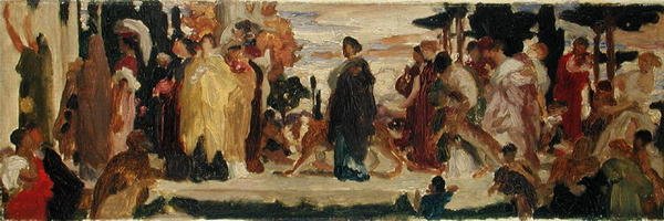 Estudo para a Noiva de Siracusan (óleo sobre tela) de Frederic Leighton